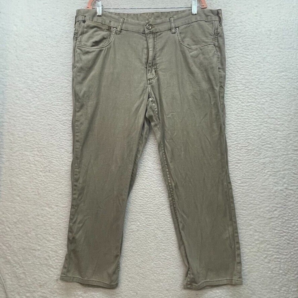 Tommy Bahama Pants Mens 40x32 Tan Linen Cotton Authentic Casual Chino Hawaiian